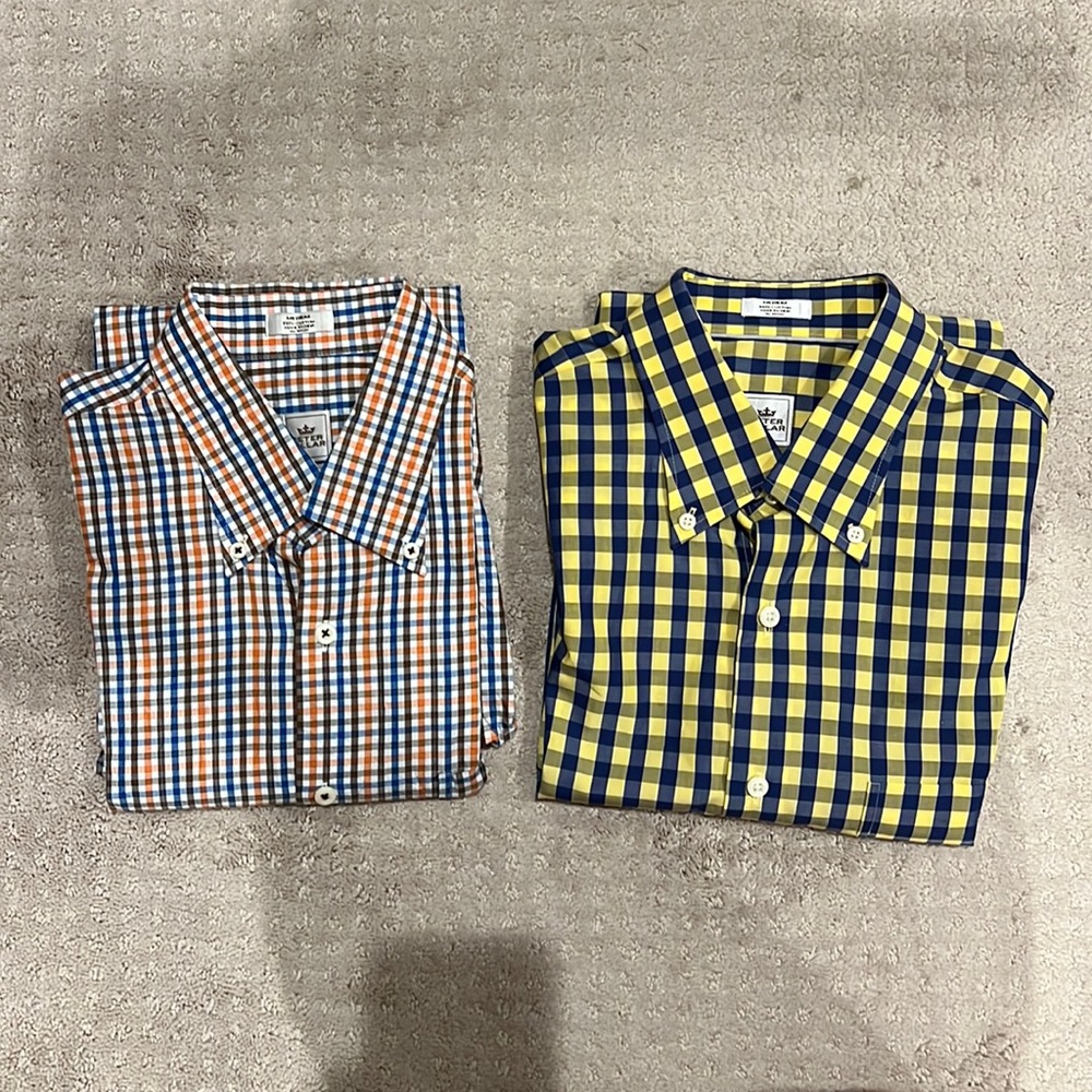 3 Peter Millar Sport Shirts Size Medium